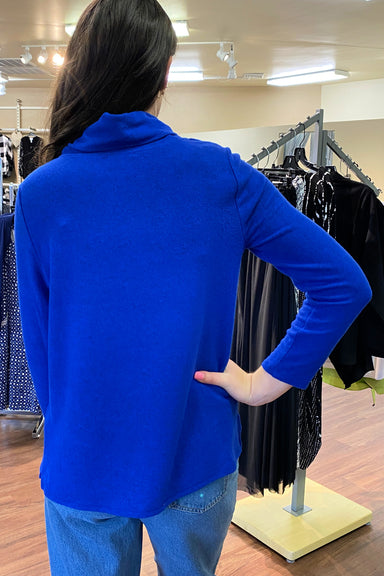 Sapphire Tie Neck Fleece Top