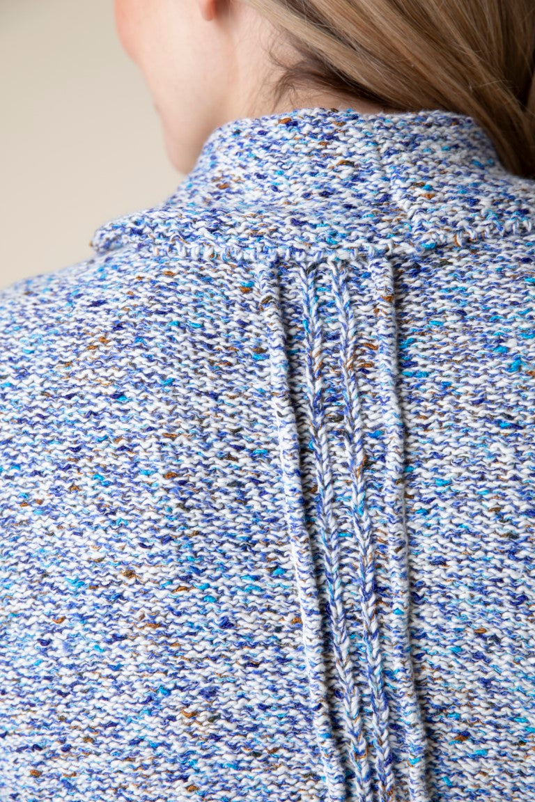 Sapphire Cowl Neck Cotton Sweater