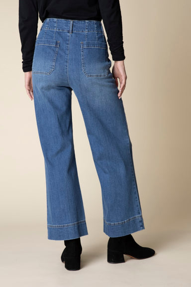Denim Wide Leg 28" Inseam Crop Jeans