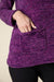 Purple Tweedy Chenille Tunic Sweater