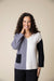 Black & White Colorblock V-Neck Sweater