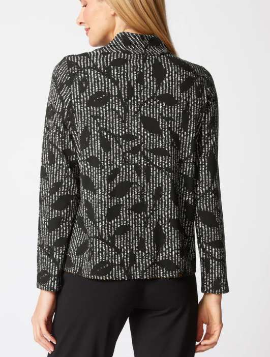 Core Travel Knit Wrap Neck Top