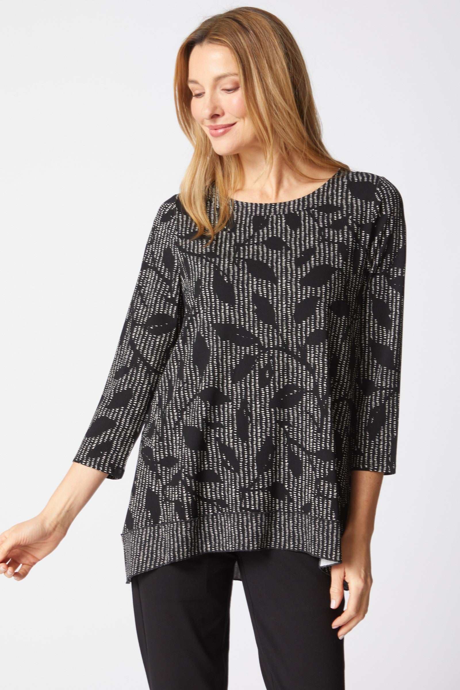 Core Travel Knit Pleat Back Tunic