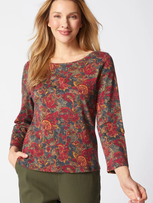Cozy Rib Paisley Tee