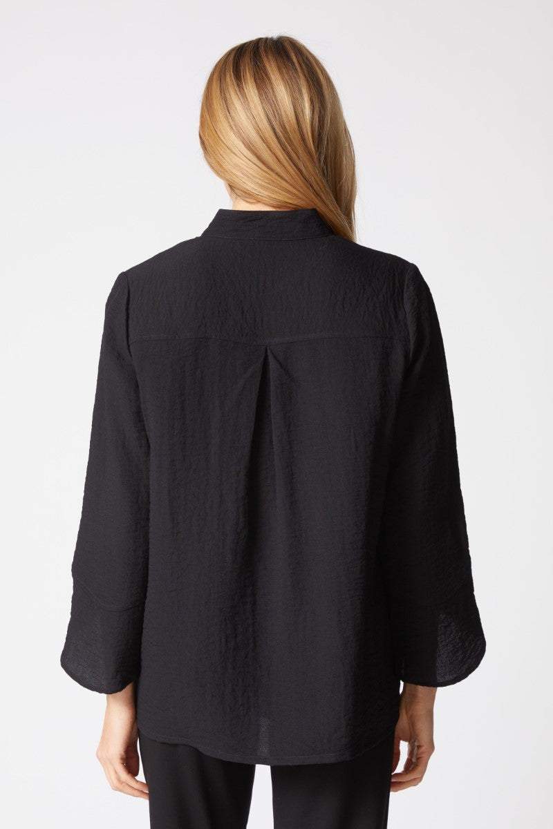 Black Express Travel Tulip Sleeve Jacket