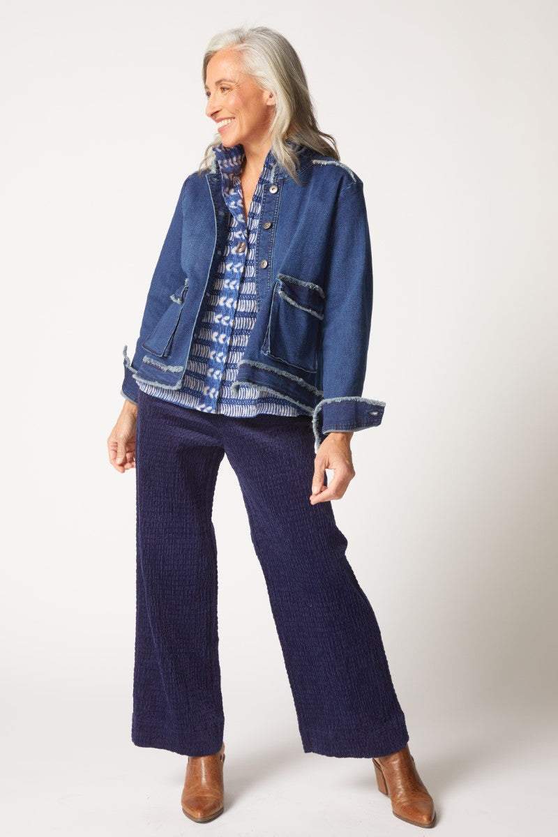 Dark Denim Cargo Jacket