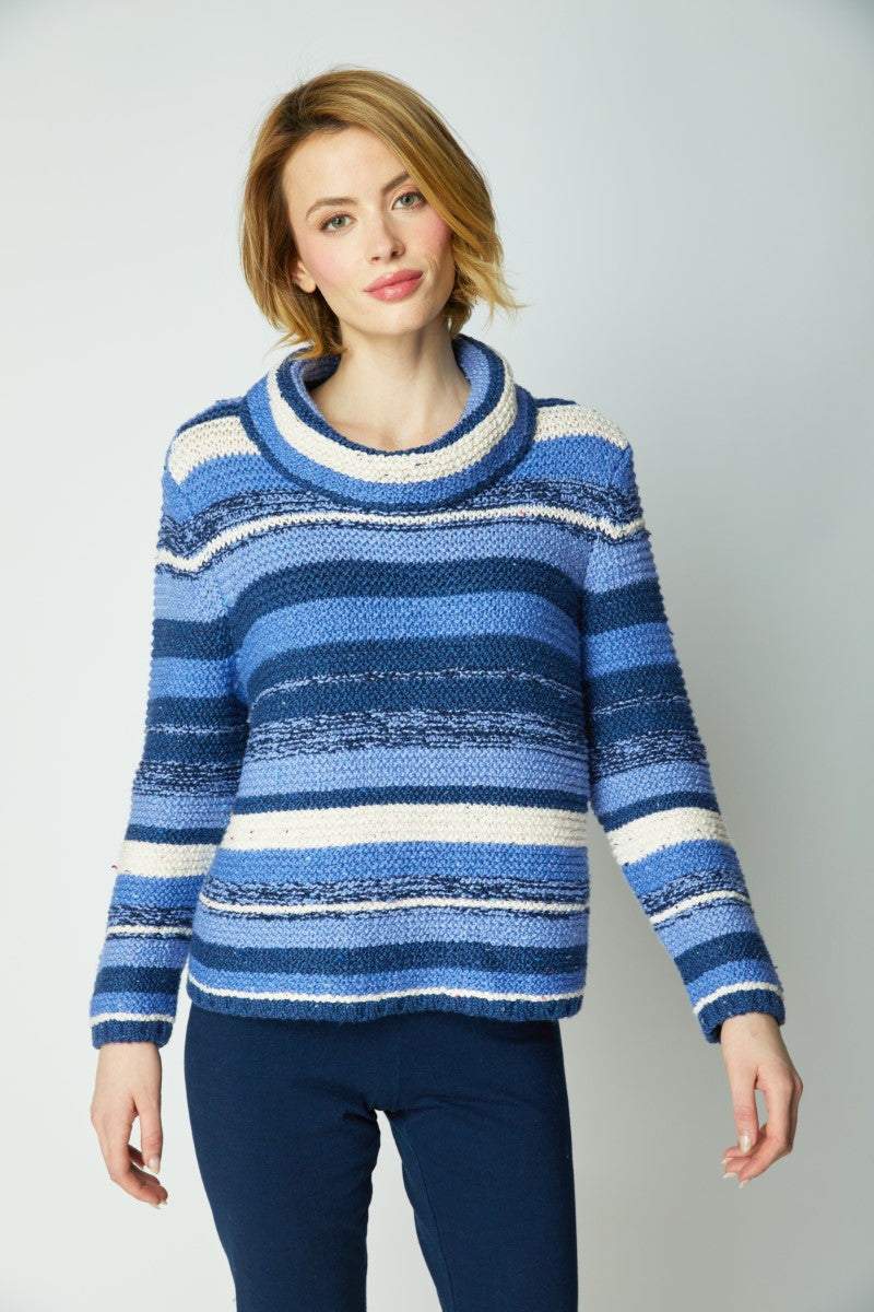Blue Striped Pullover