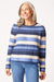 Blue & Cream Nordic Stripe Sweater