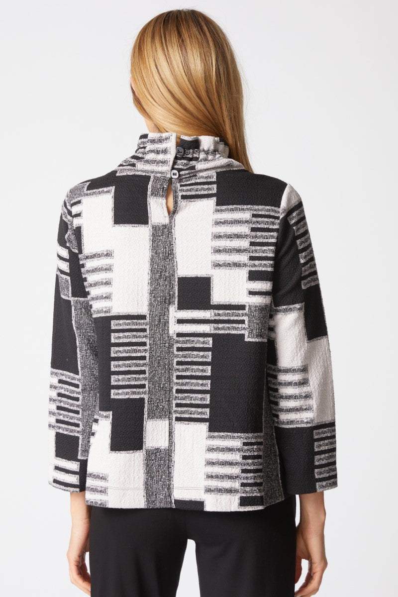 Black & White Colorblock Pullover