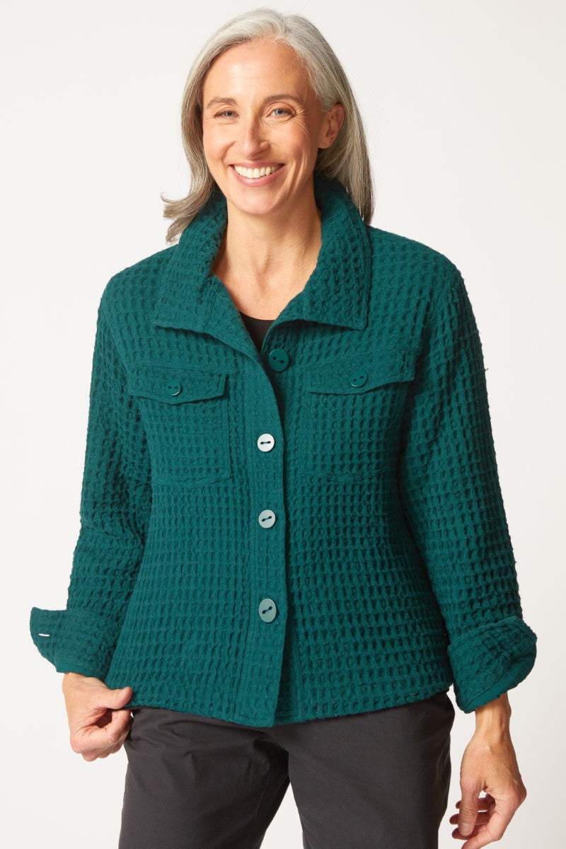 Juniper Honeycomb Shacket