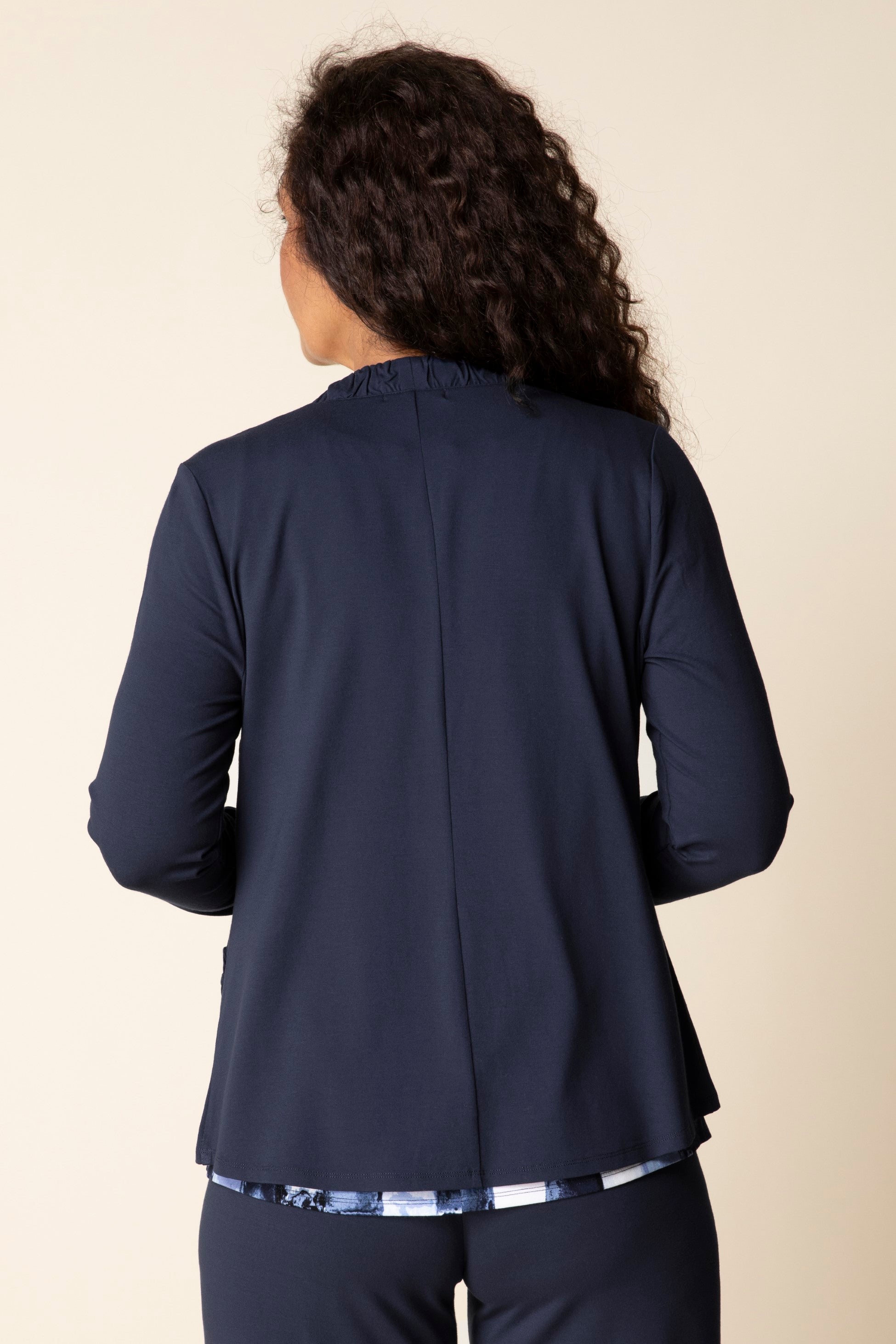 Midnight Ruched Front Jacket