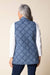 Indigo Quilted Cotton Vest