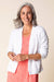 White Sunburst Knit Cardi