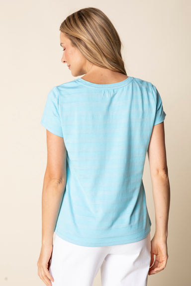 Topaz Shadow Stripe Tee