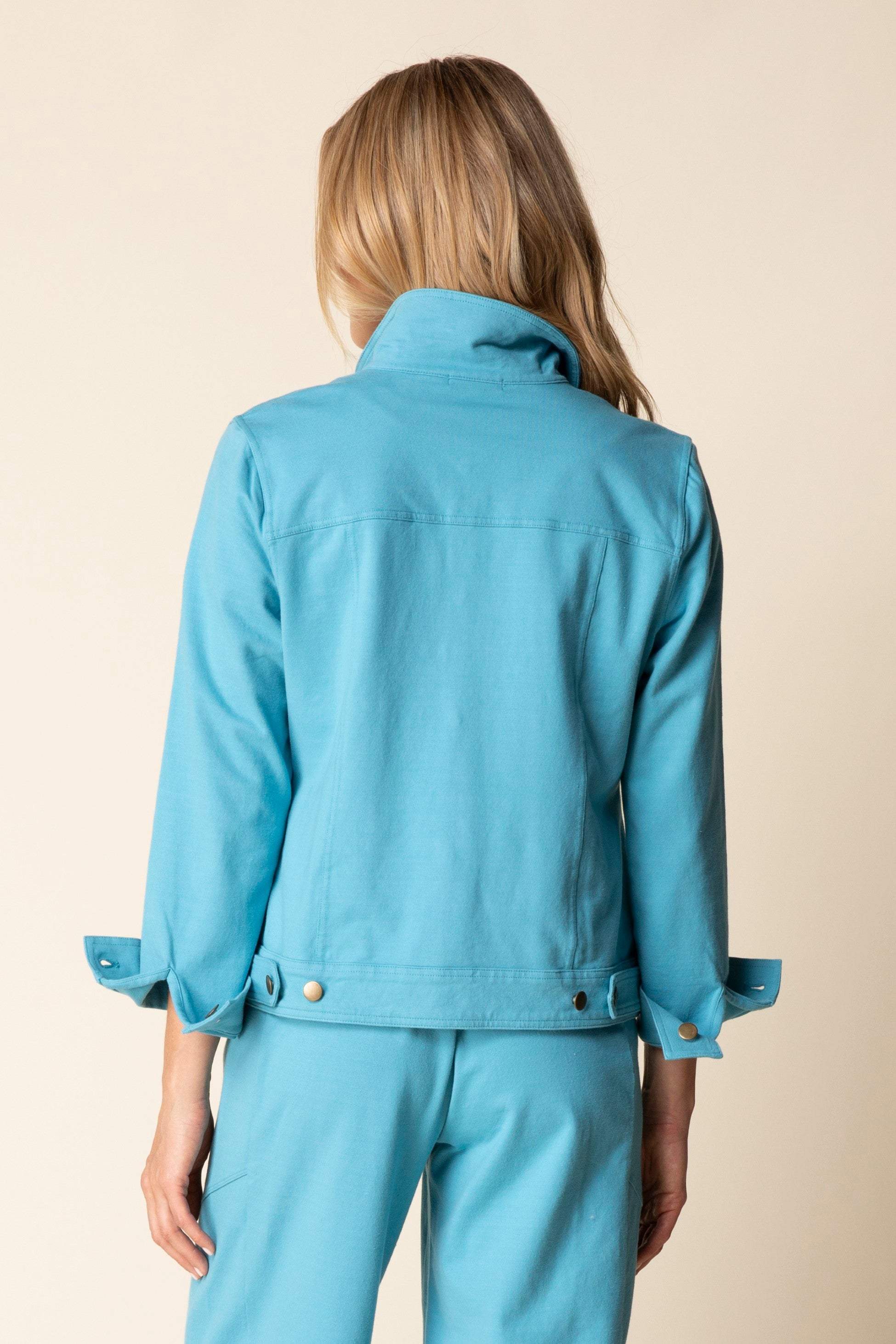 Dewdrop Cotton Knit Jean Jacket