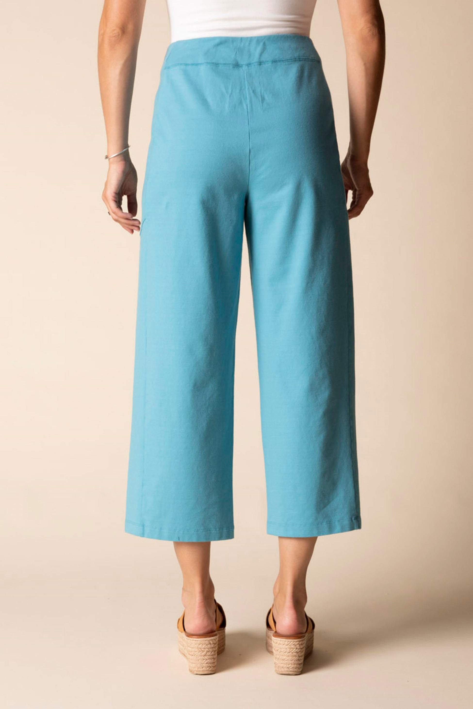 Dewdrop Cotton Knit Flood Pant