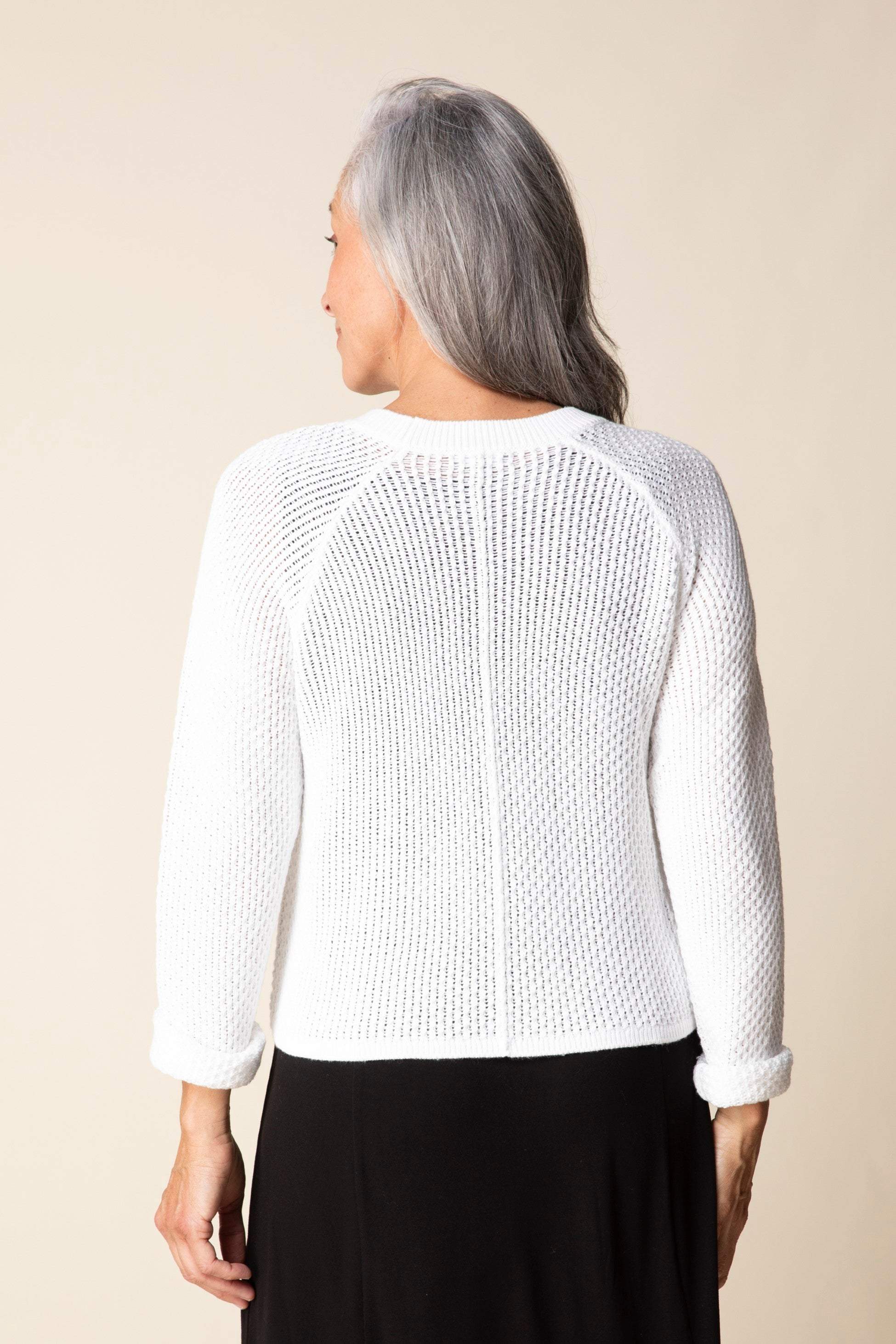 White Crochet Cardi