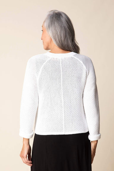 White Crochet Cardi