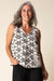 Willow Crinkle Crepe Floral Mix Tank