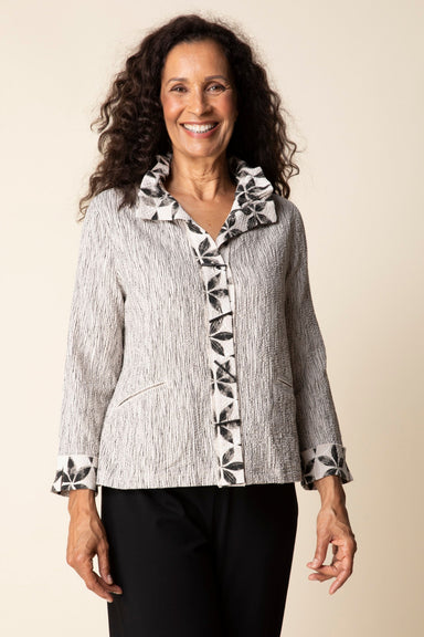 Willow Crinkle Crepe Floral Mix Jacket
