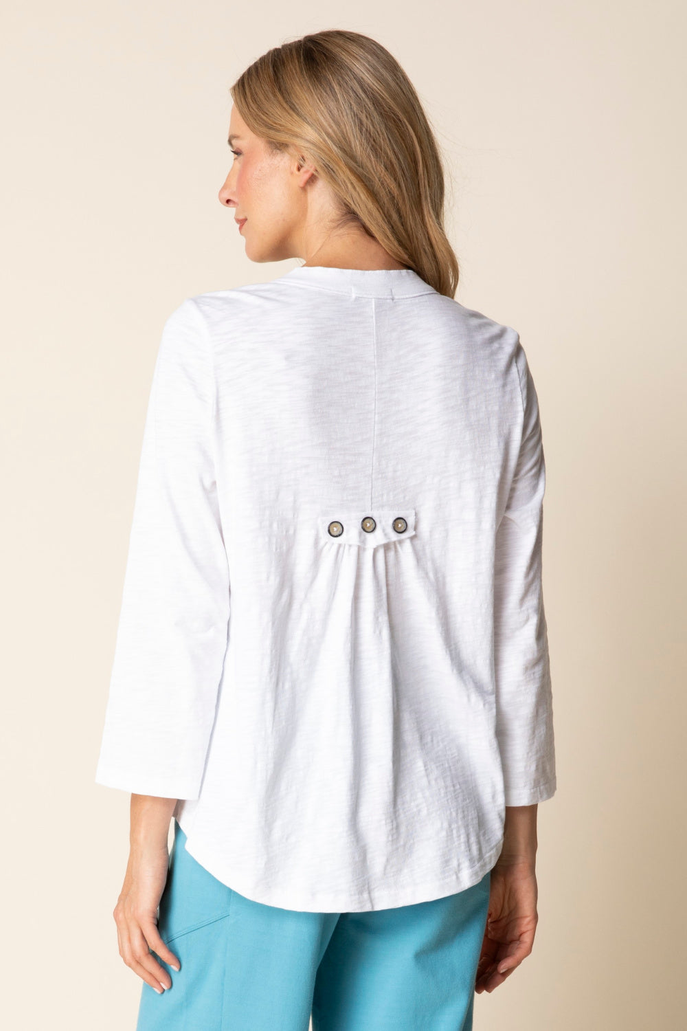 White Pleat Back Jacket