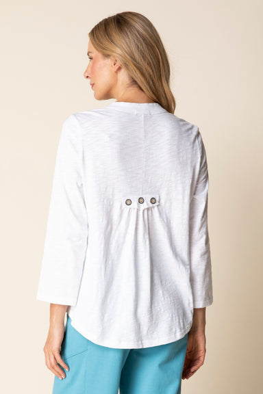 White Pleat Back Jacket