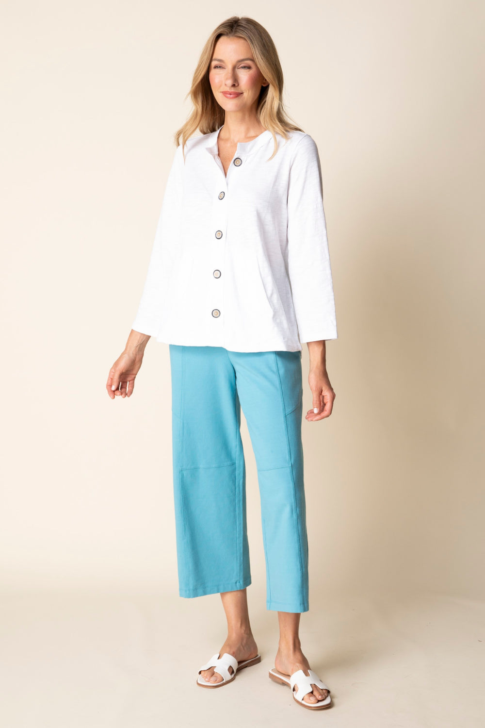 White Pleat Back Jacket