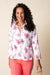 Coral Crinkle Wildflowers Swing Jacket