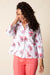 Coral Crinkle Wildflowers Swing Jacket