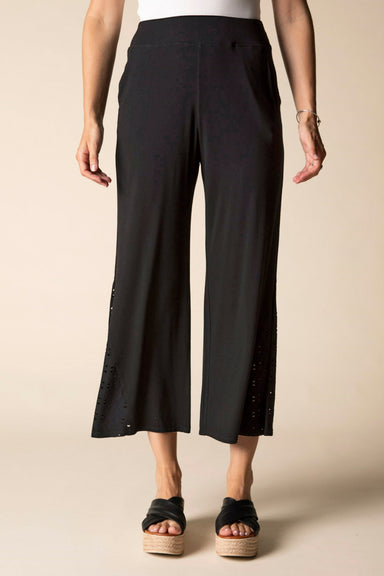 Black Eyelet Blooms Pant