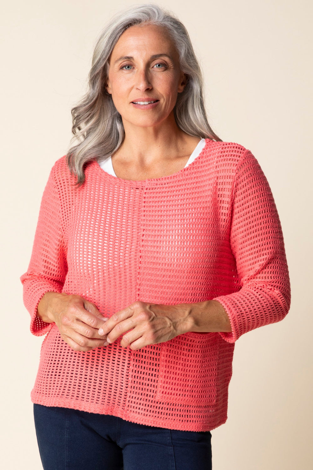 Coral Summer Breeze Pullover