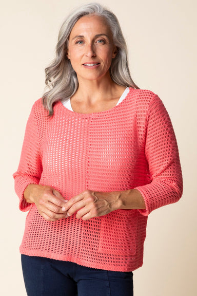 Coral Summer Breeze Pullover