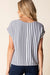 Navy Blue Striped Fine Line Tee