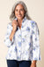 Indigo Crinkle Wildflowers Swing Jacket