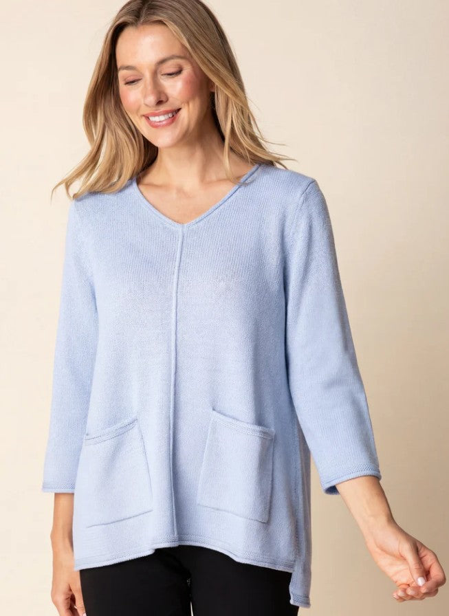 Cornflower Blue Tunic Sweater