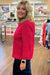 Habitat Grid Texture Center Seam Top — Fuchsia