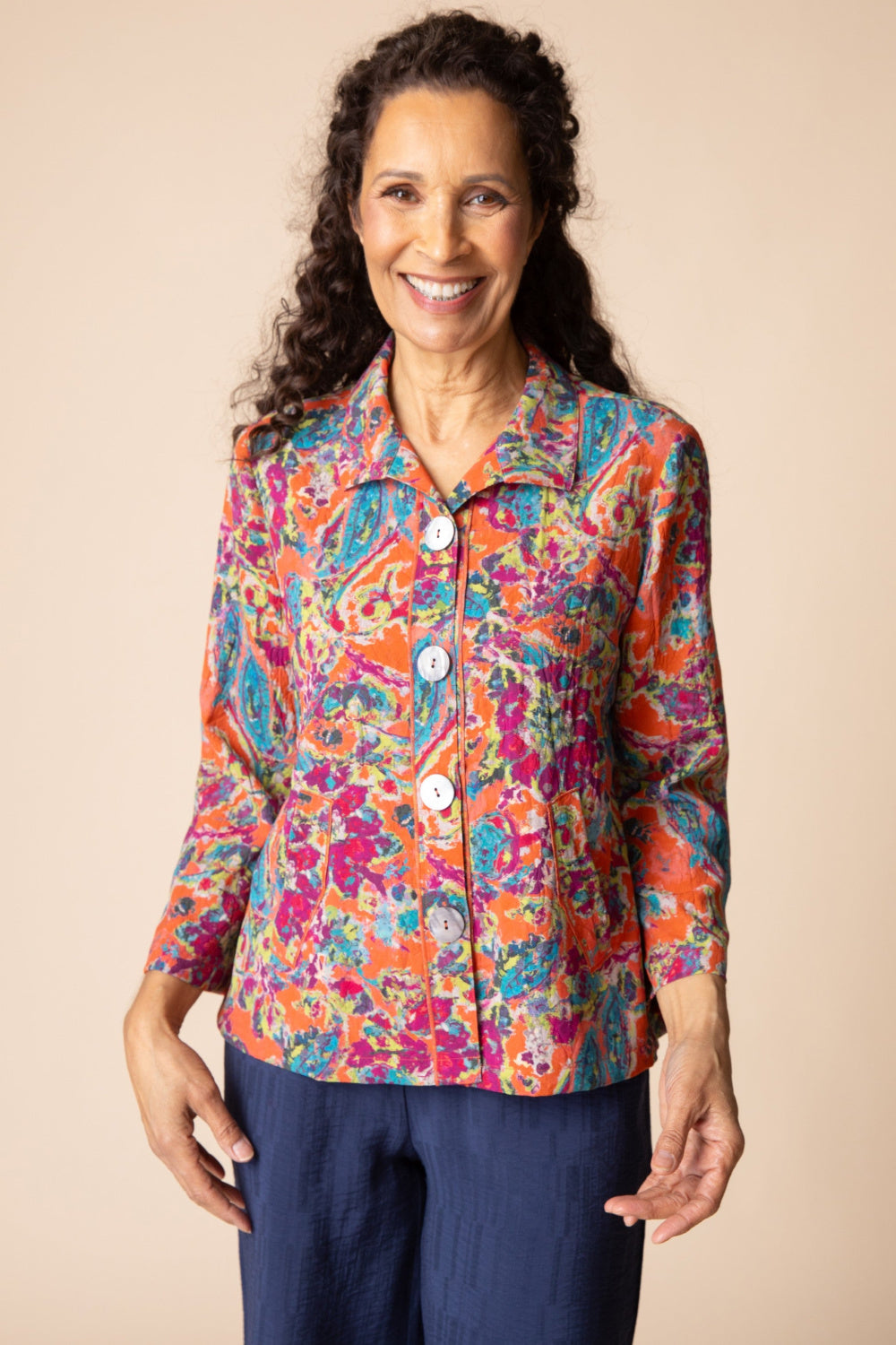 Habitat Sienna Floral Pleat Back Jacket — Exclusive Paisley Print