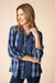 Habitat Plaid Boyfriend Shirt — Navy