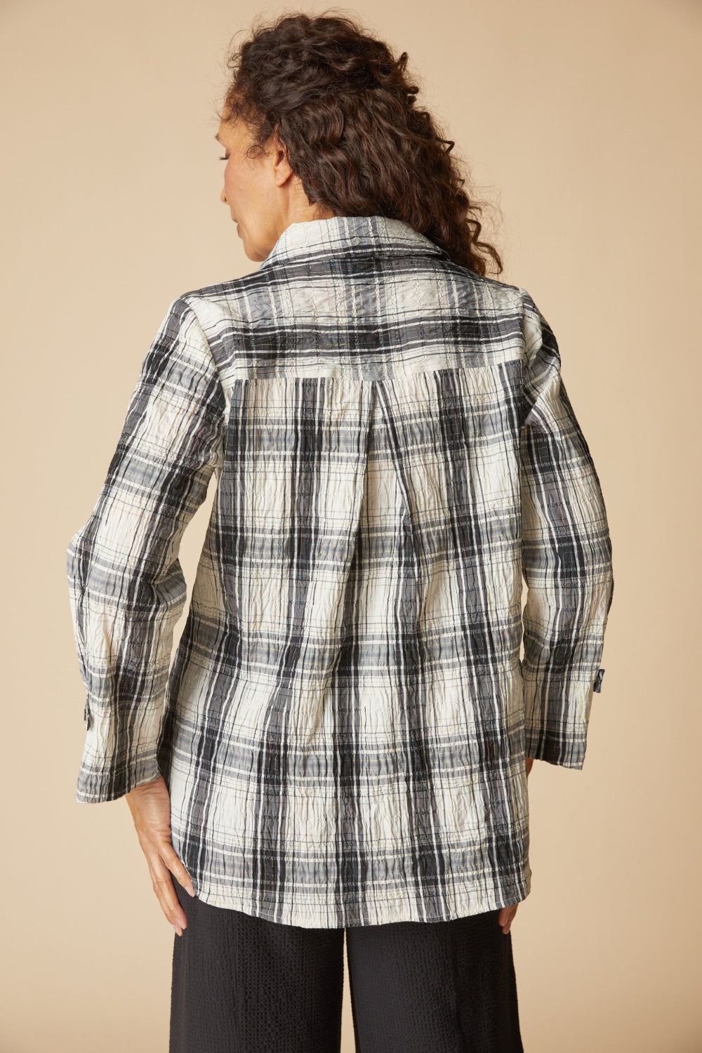 Habitat Crinkle Tunic Shirt — Winter White