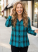 Habitat Crinkle Tunic Shirt — Pacific Teal