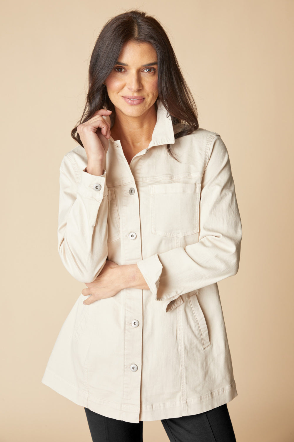 Habitat Boyfriend Denim Jacket — Cream