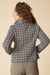 Habitat Houndstooth Knit Jacket — Black & Umber