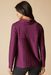 Habitat Puckered Texture Cowl Neck Top — Plum