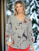 reindeer print sweater