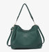 Hunter Green Whipstitch Tote | Three Compartment Shoulder Bag & Crossbody
