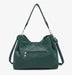 Hunter Green Whipstitch Tote | Three Compartment Shoulder Bag & Crossbody
