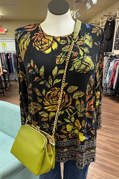 Olive Kiss Lock Gold Chain Bag