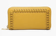 Whipstitch Zip-Around Wallet — Mustard | Fall Colors