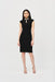 Black Crystal Mock Neck Dress