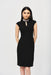 Black Crystal Mock Neck Dress